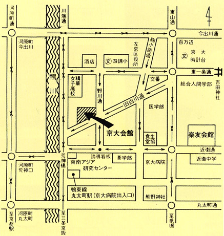 京大会館の地図